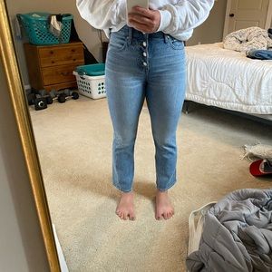 Madewell button-fly boot cut jeans